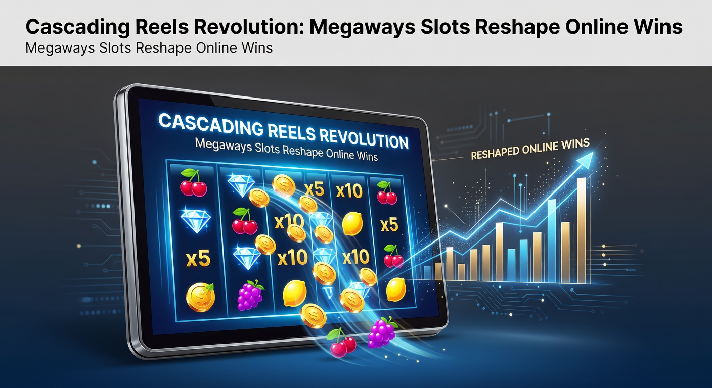 Dynamische weergave van vallende symbolen in een Megaways slot, met exploderende wincombinaties en uitbreidende rollen