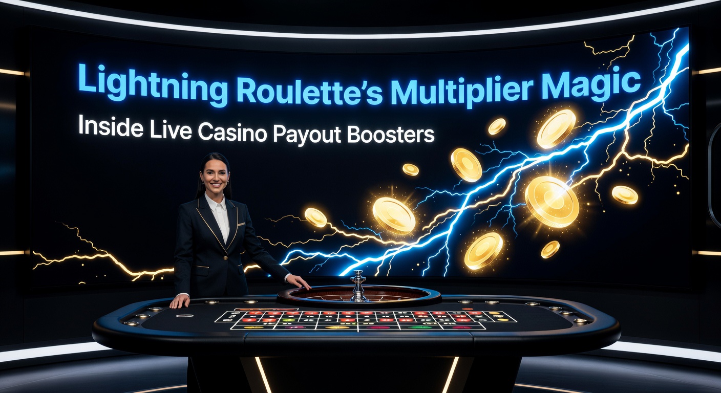 Close-up van een multiplier-activering in Lightning Roulette, met schitterende bliksems en een winnend getal dat oplicht