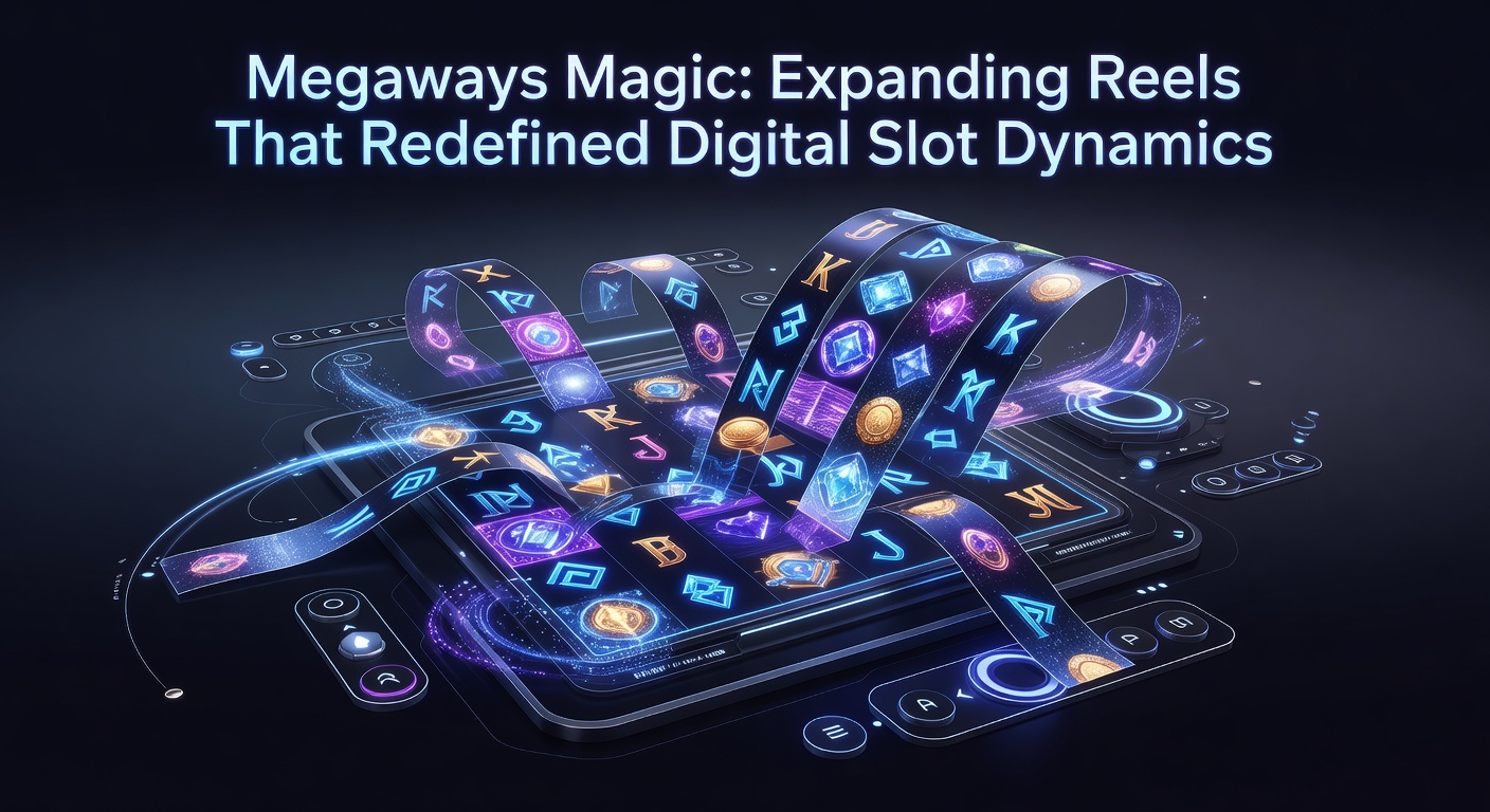 Dynamische Megaways reels die uitbreiden tijdens een bonusronde, met multipliers en vallende symbolen