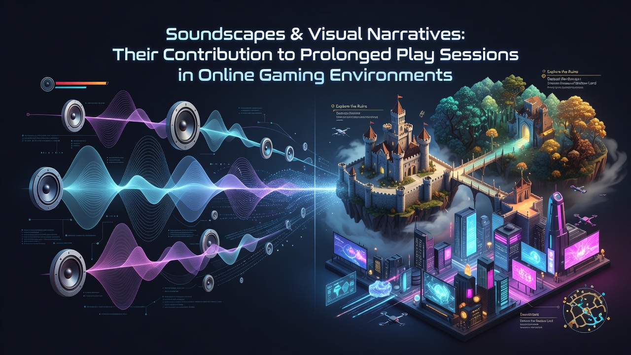 Geluidslandschappen en visuele elementen in online games die spelers langer vasthouden