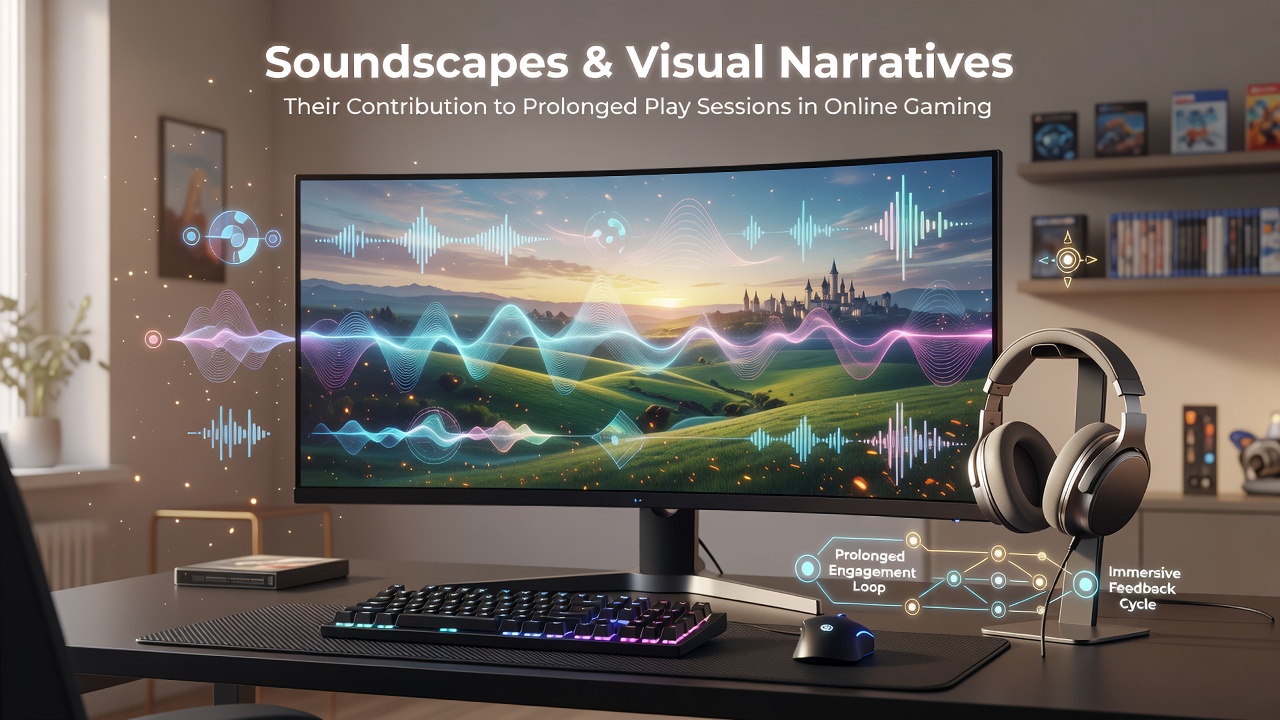 Visuele verhalen en dynamische geluiden die de immersie in online spellen versterken