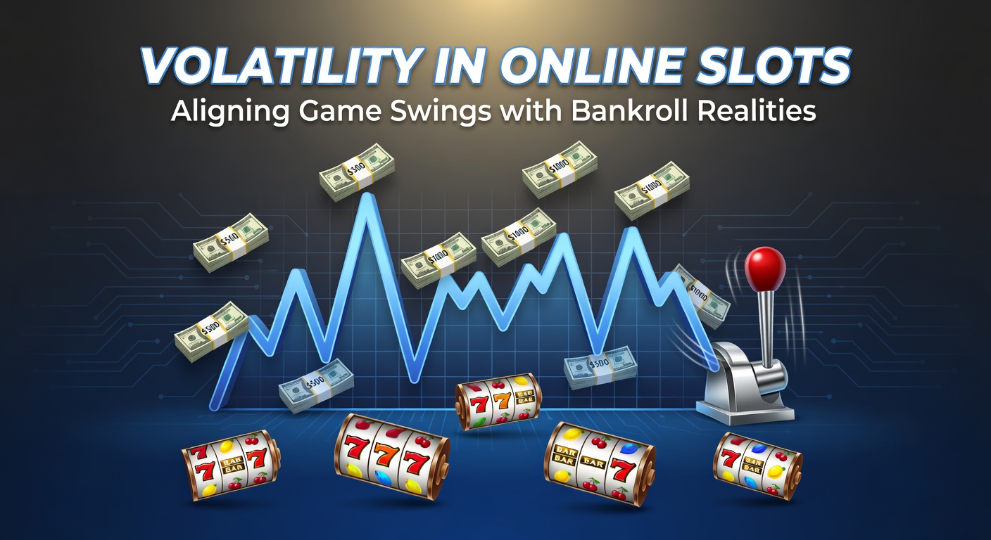 Grafiek die de schommelingen van wins en verliezen in online gokkasten illustreert met volatiliteitscurve